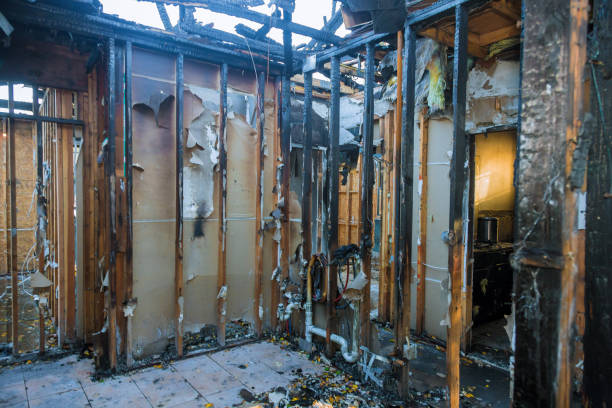 Professional Fire Damage Repair technician working in Yorketown, NJ